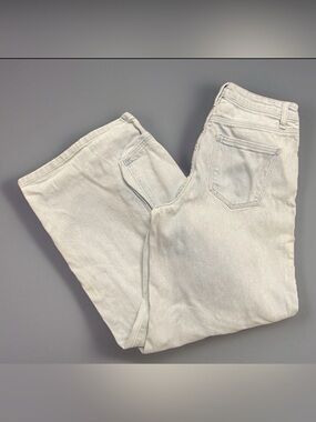 SO Woman's Light wash‎ Baggie Y2K Wide Leg Denim Jeans Pocket 9/29